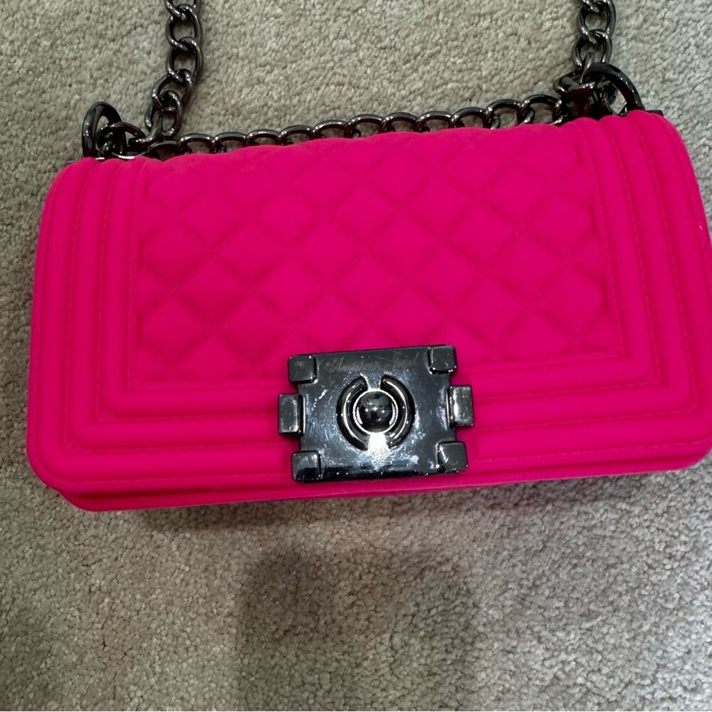 American Jewel, Girls pink chain cross-body bag - Picture 3 of 5